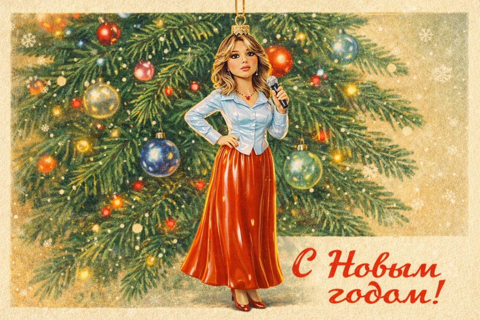 🎄 Творческий состав Дворца культуры «Космос» подготовил новогодние поздравительные открытки!